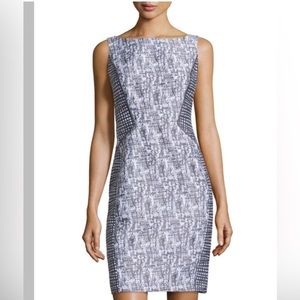 Lafayette 148 Deana Sheath Dress Sz 16 Gray